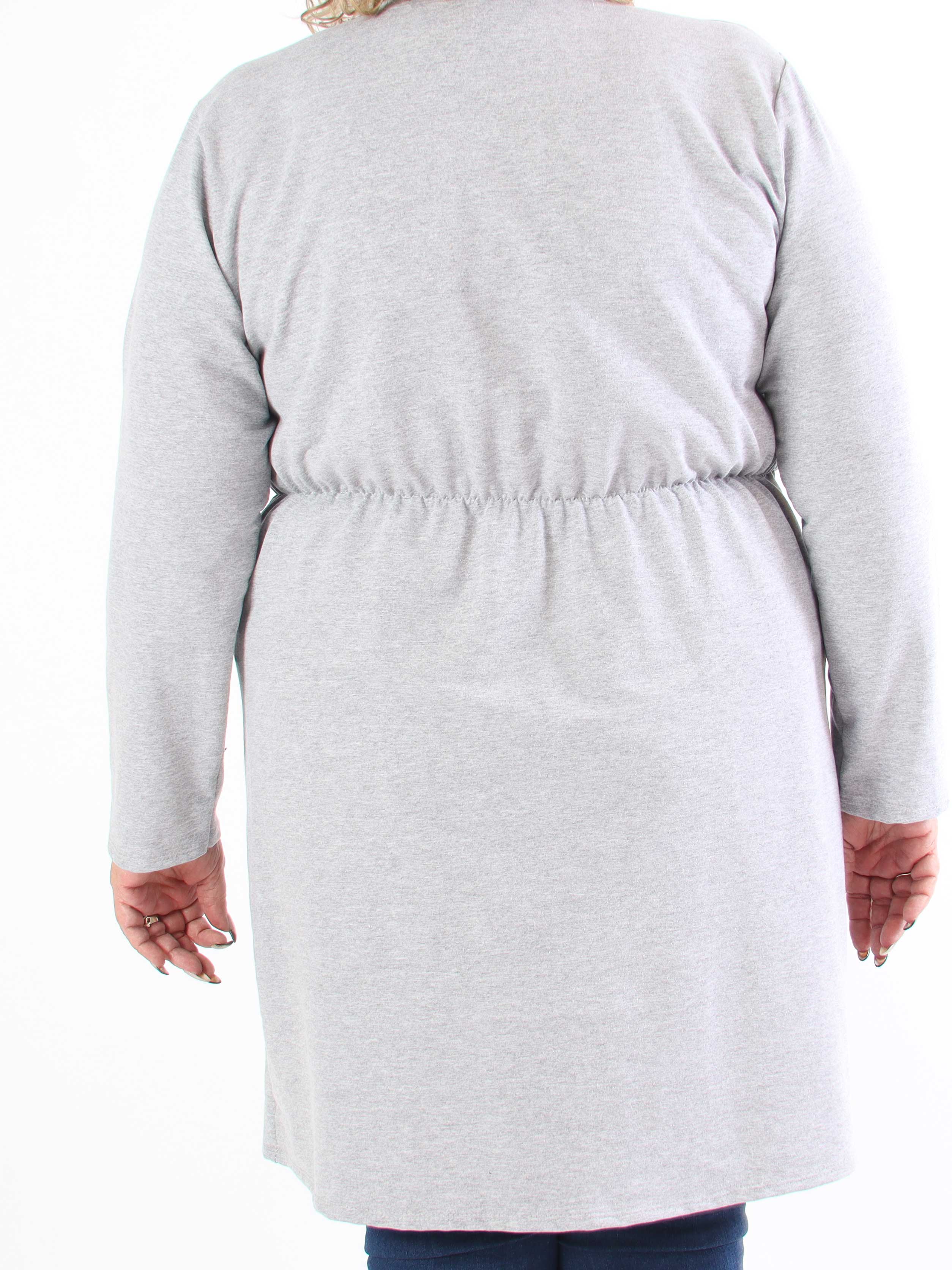 Micha - Plus size-klänning i bomull utsmyckad med paljetter